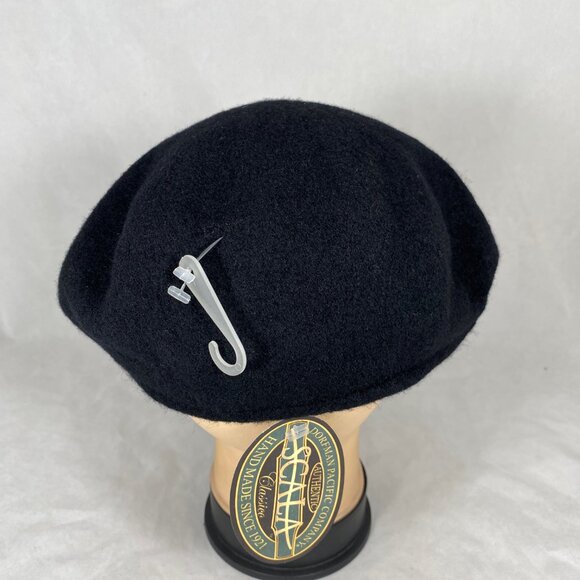 Scala Black Wool Flat Cap - Picture 4 of 9